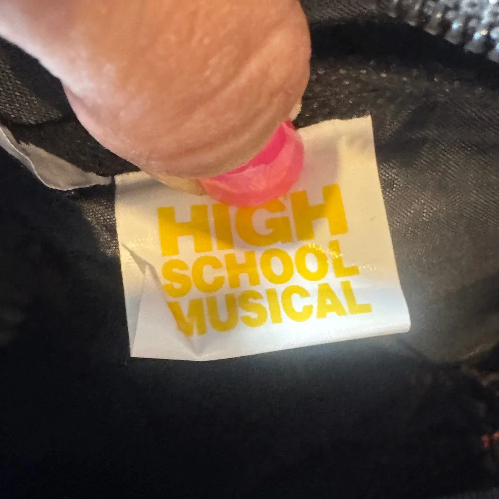 Disney High School Musical Backpack Y2K Troy Gabriella Senior Trend Black